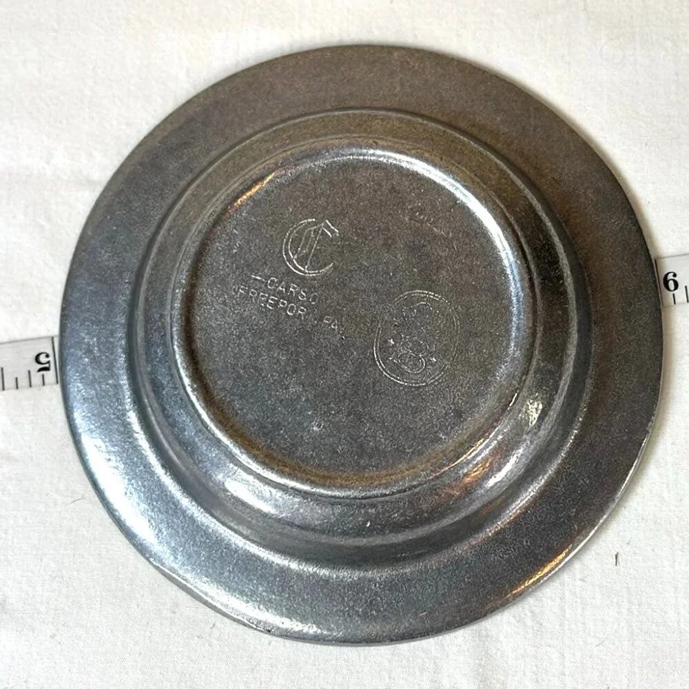 Vintage Carso Pewter Like Nutcracker Dish Mancave Renaissance Props Tavern‎ Pub